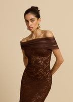 VESTIDO MILÁN DE CHOCOLATE