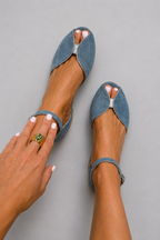 Olivia | Sandalias Verde Salvia