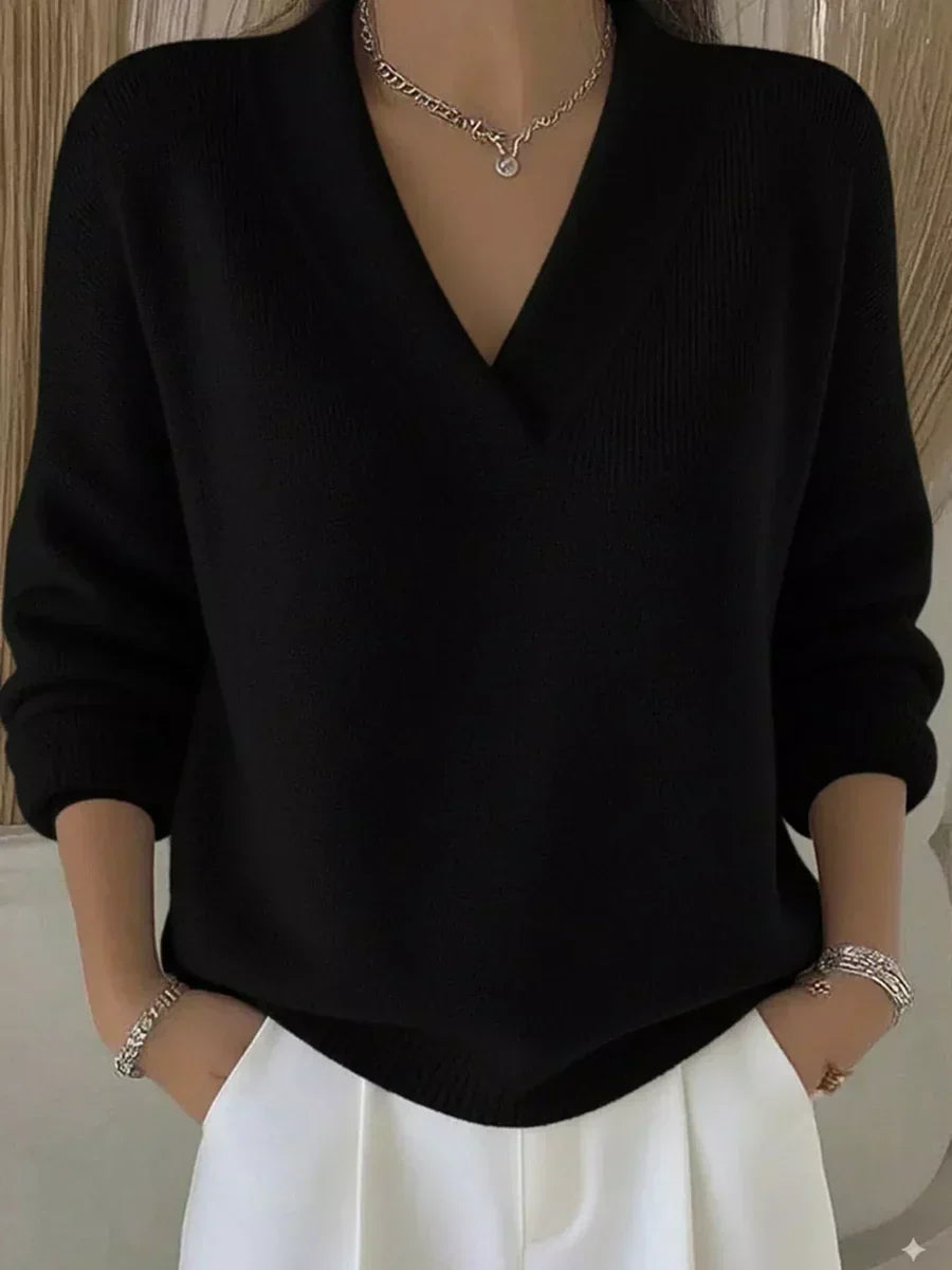 Vivelle™ | Jersey Relajado de Cuello en V