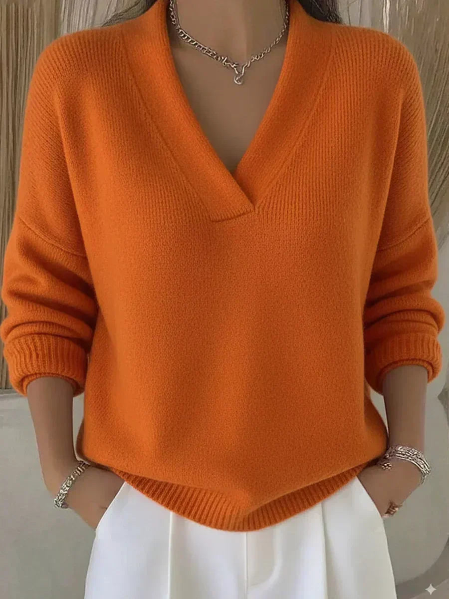 Vivelle™ | Jersey Relajado de Cuello en V