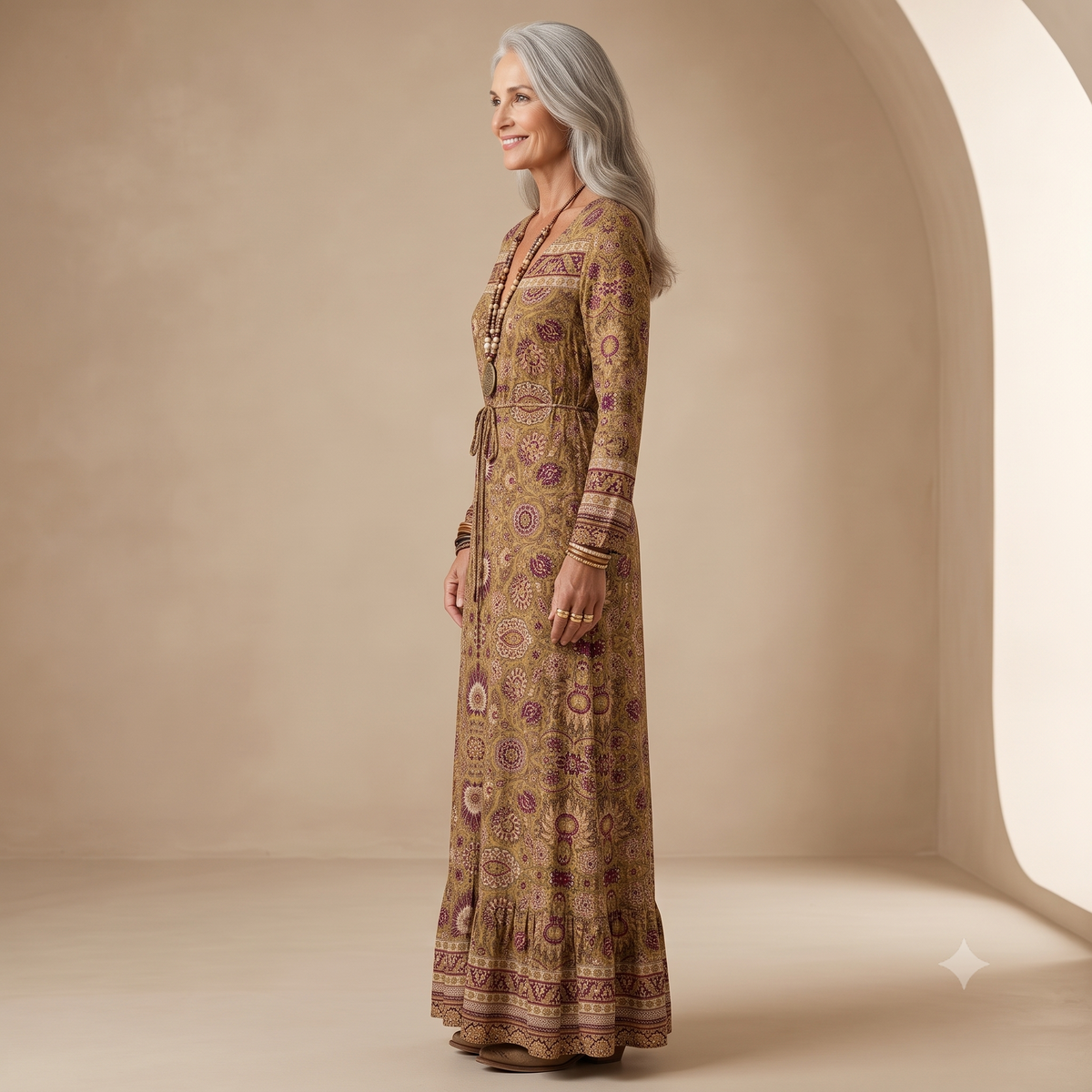 Nicole | Vestido de Estilo Bohemio Relajado