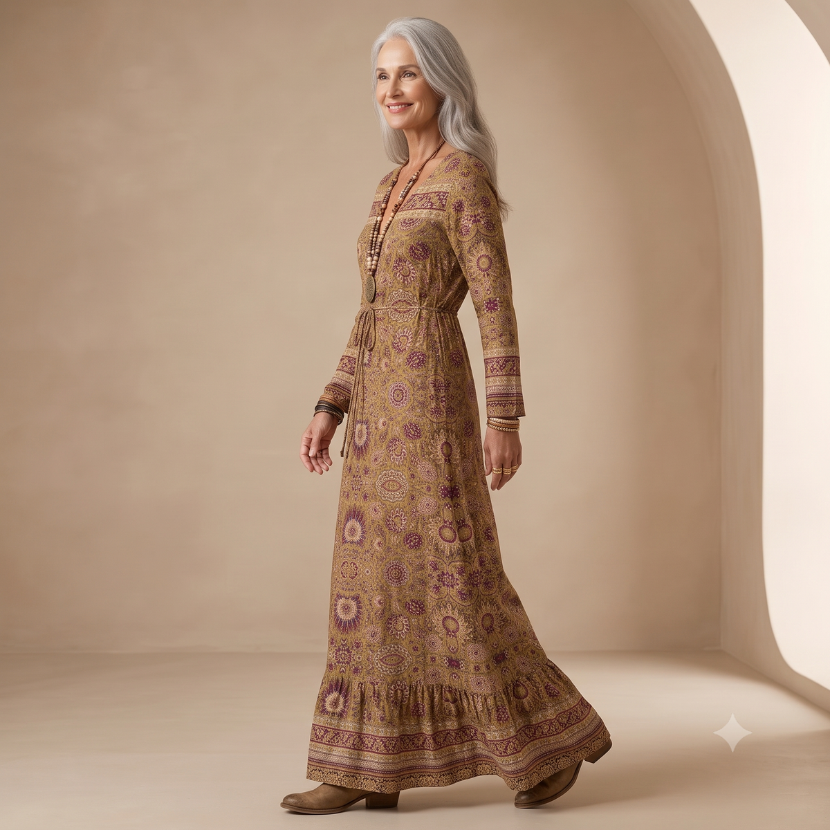 Nicole | Vestido de Estilo Bohemio Relajado