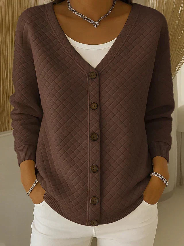Laverne™ | Cárdigan Acolchado con Botones