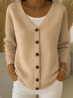 Laverne™ | Cárdigan Acolchado con Botones