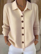 Josephine™ | Cárdigan con Cuello y Botones