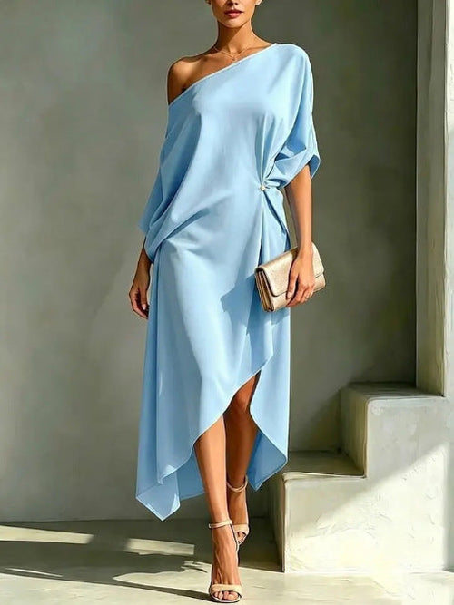 Camila – Vestido elegante asimétrico