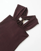 KANDORA | Top Halter Color Moca