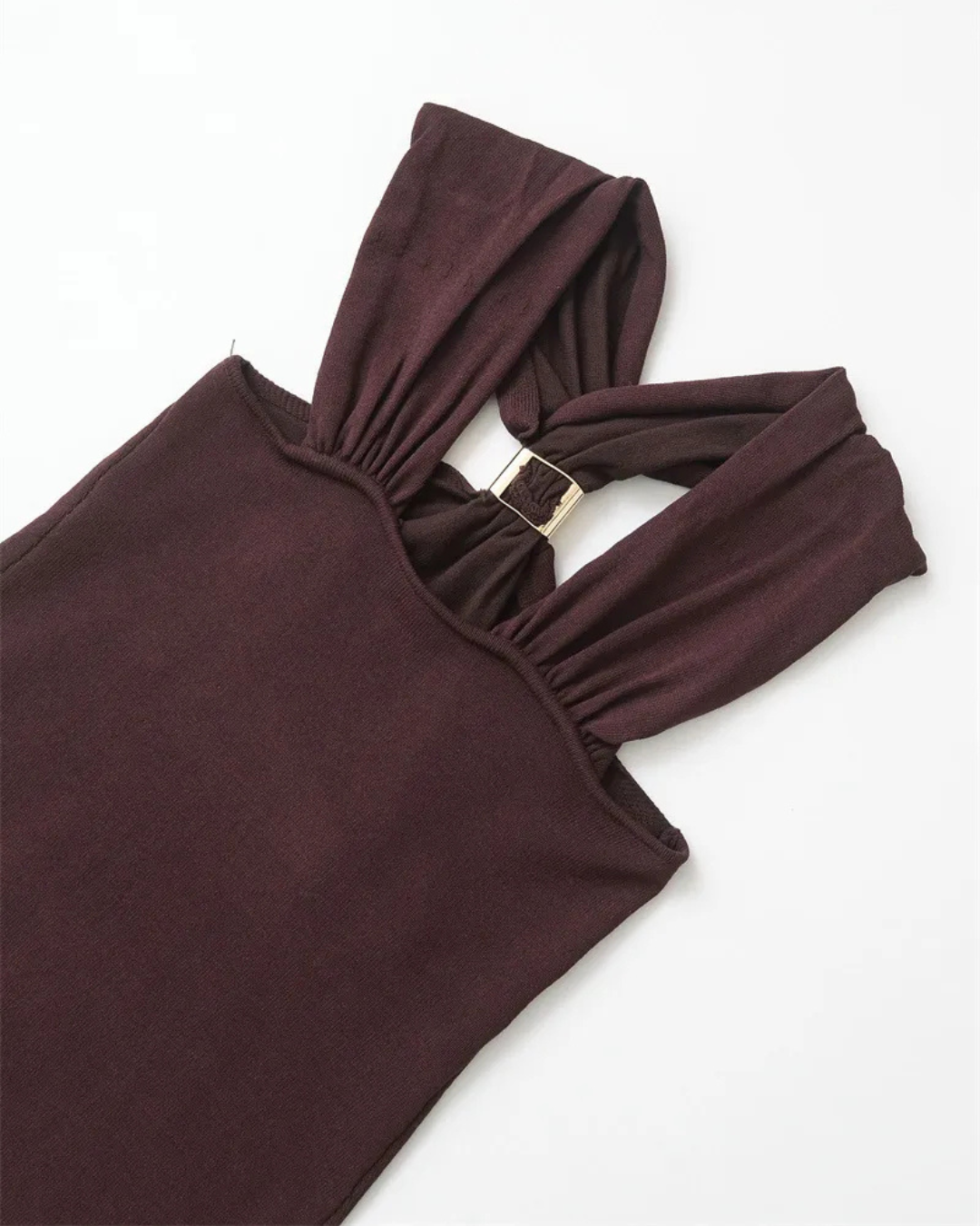 KANDORA | Top Halter Color Moca