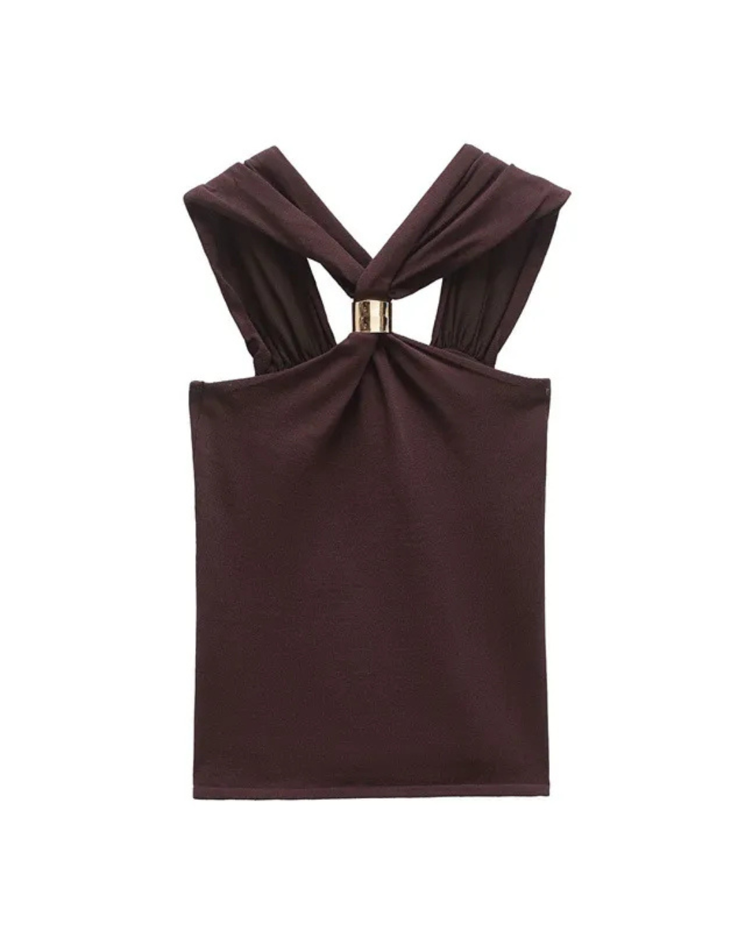 KANDORA | Top Halter Color Moca