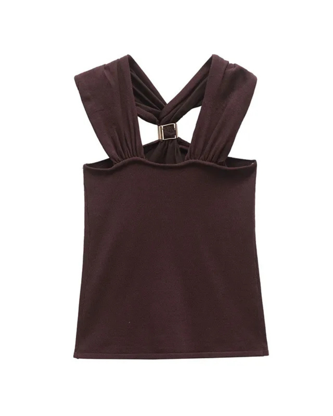 KANDORA | Top Halter Color Moca