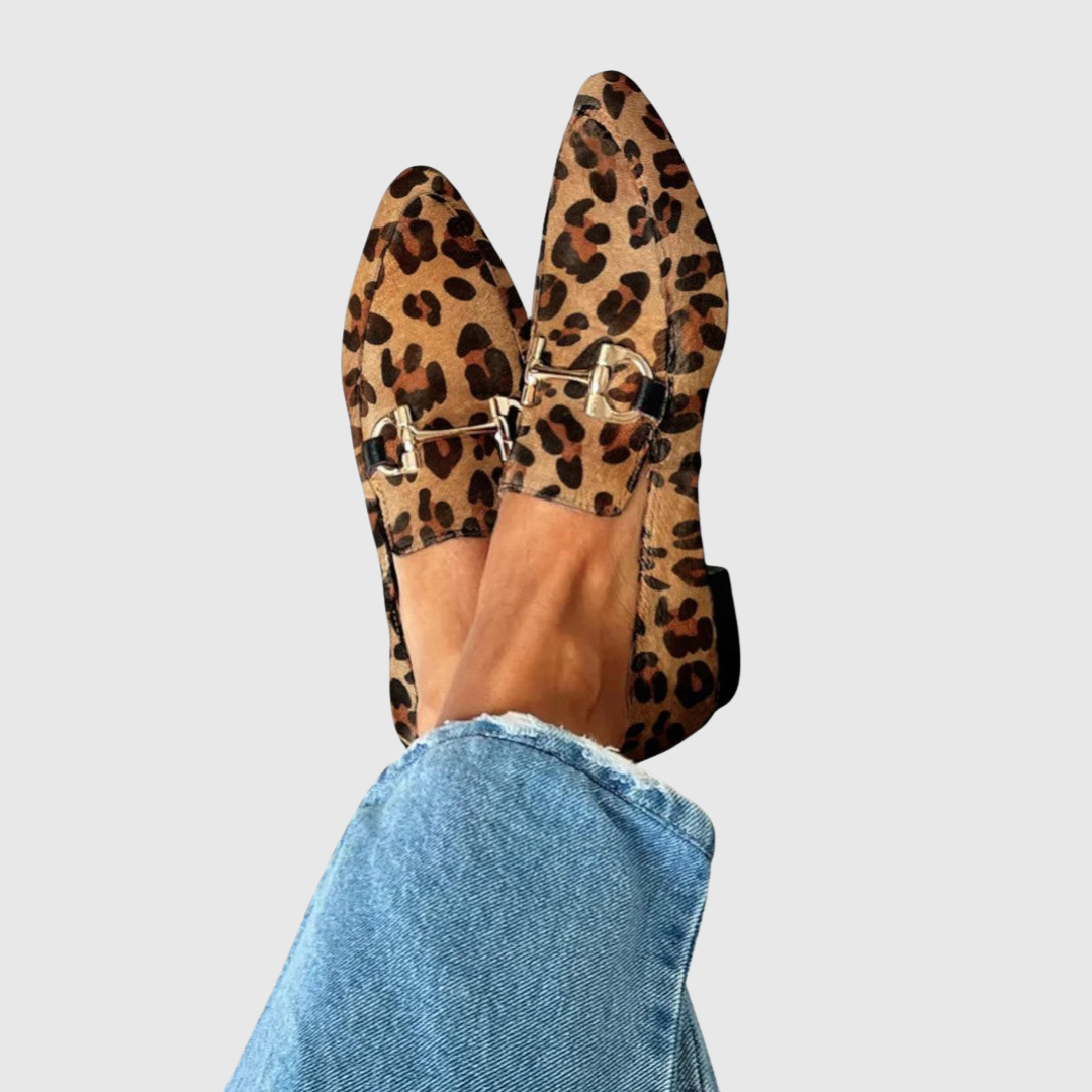 Nina | Mocasines de Estampado de Leopardo