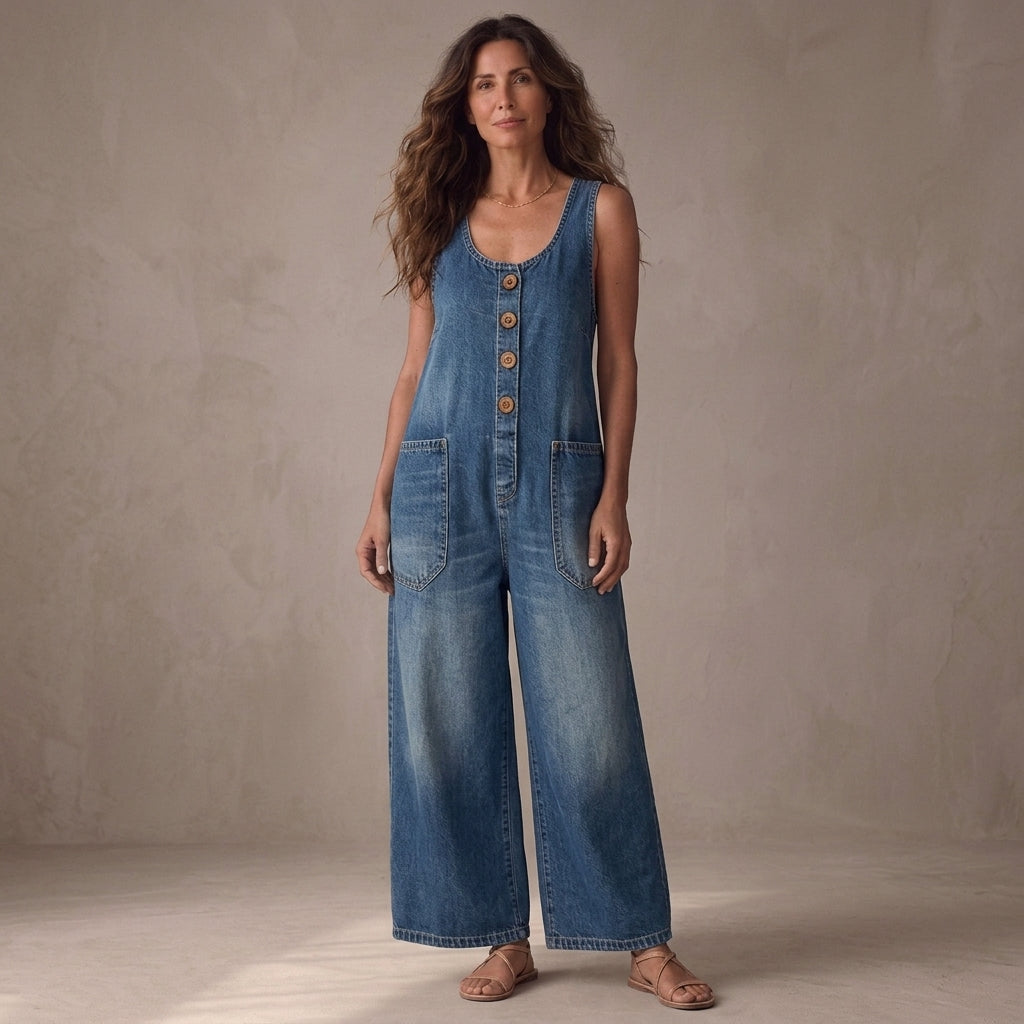 Ruth | Peto vaquero de algodón lavado estilo vintage