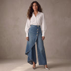 Audrey | Pantalones vaqueros con lazo frontal
