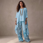 Ginevra | Conjunto Asimétrico Floral Fluido