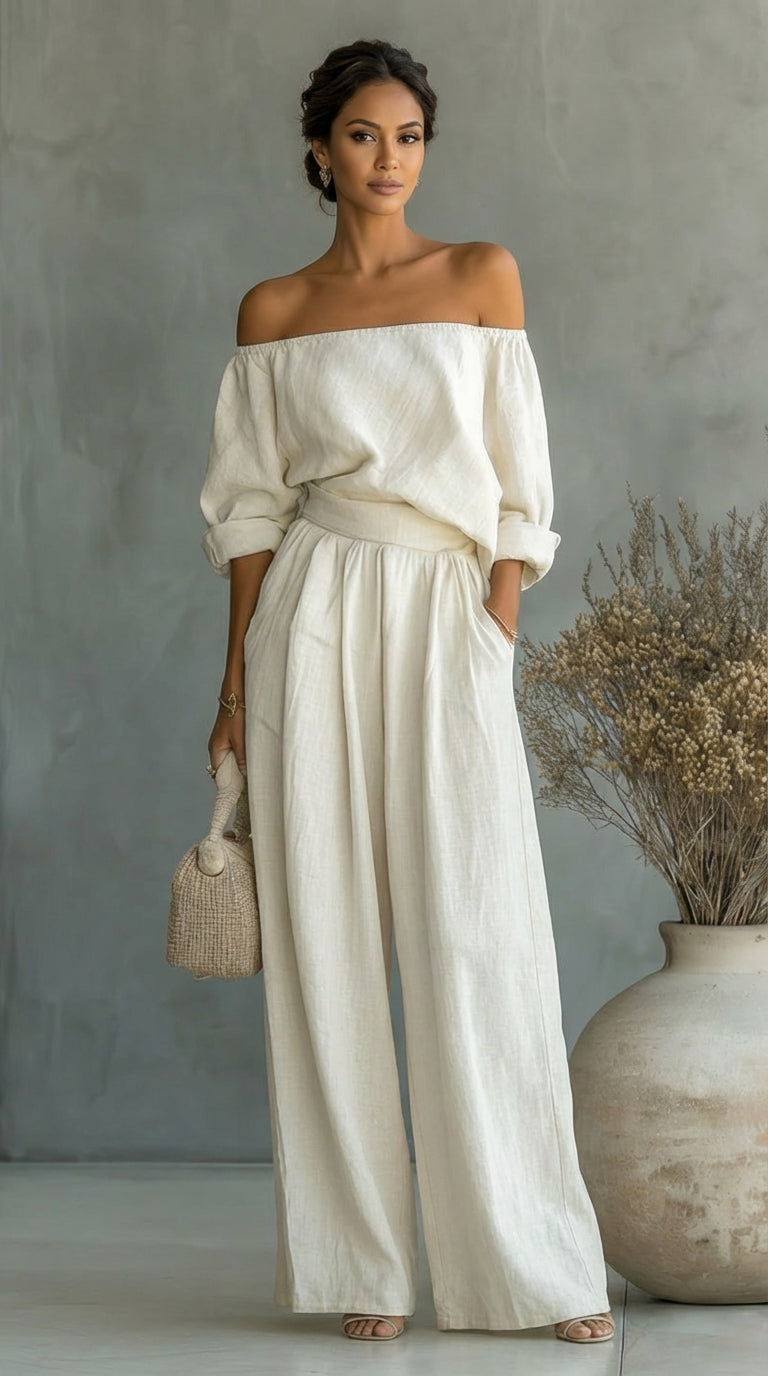 CONJUNTO EXCLUSIVO CON EFECTO LONA PARA UN VERANO CON ESTILO