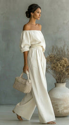 CONJUNTO EXCLUSIVO CON EFECTO LONA PARA UN VERANO CON ESTILO