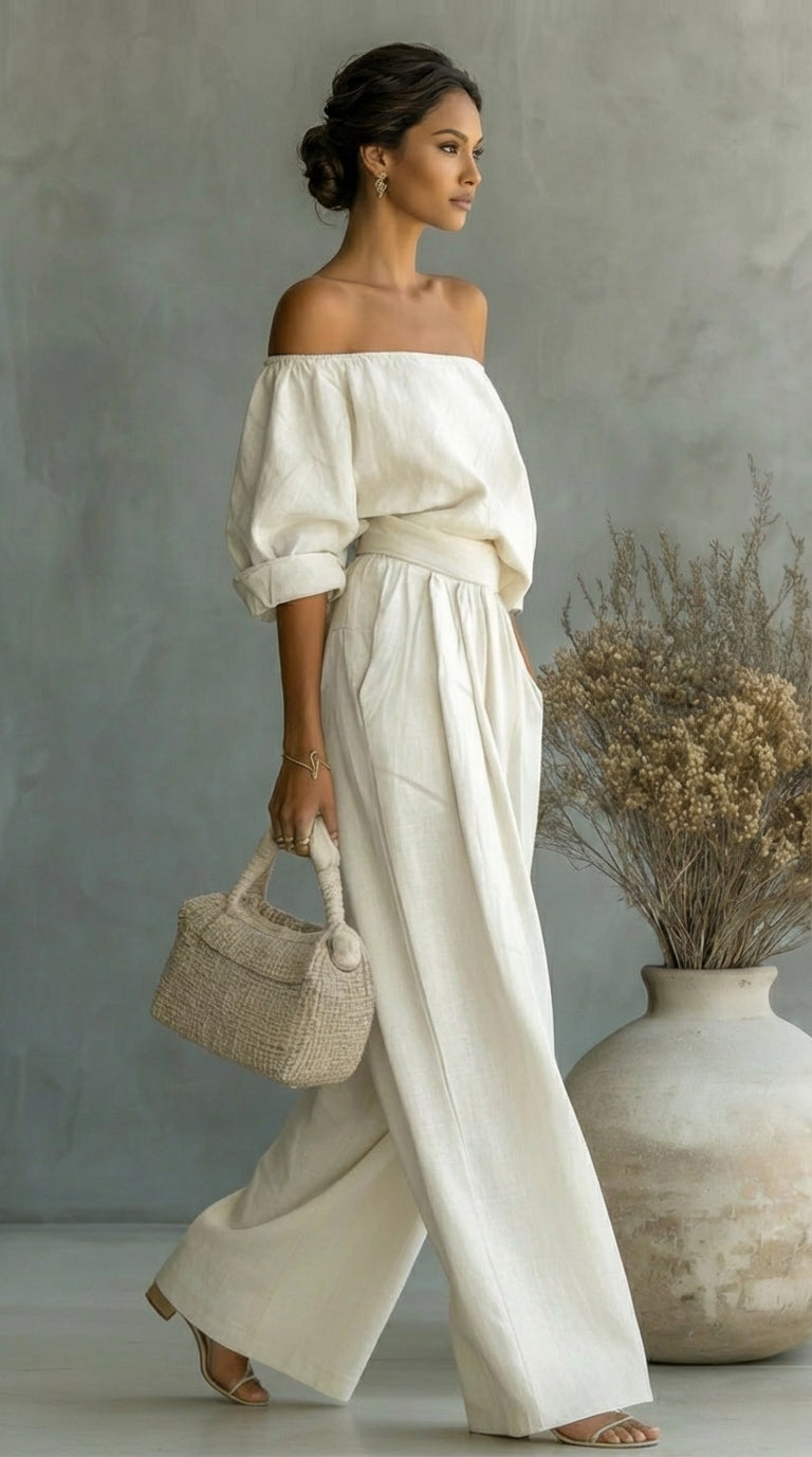 CONJUNTO EXCLUSIVO CON EFECTO LONA PARA UN VERANO CON ESTILO