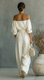 CONJUNTO EXCLUSIVO CON EFECTO LONA PARA UN VERANO CON ESTILO