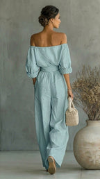 CONJUNTO EXCLUSIVO CON EFECTO LONA PARA UN VERANO CON ESTILO