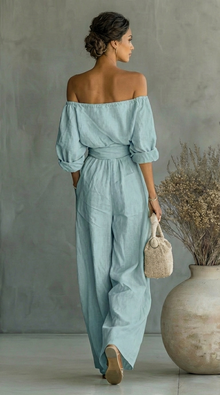 CONJUNTO EXCLUSIVO CON EFECTO LONA PARA UN VERANO CON ESTILO