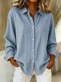 Jacqueline™ | Camisa de Rayas con Botones