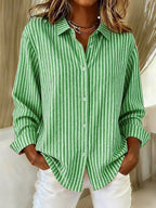 Jacqueline™ | Camisa de Rayas con Botones