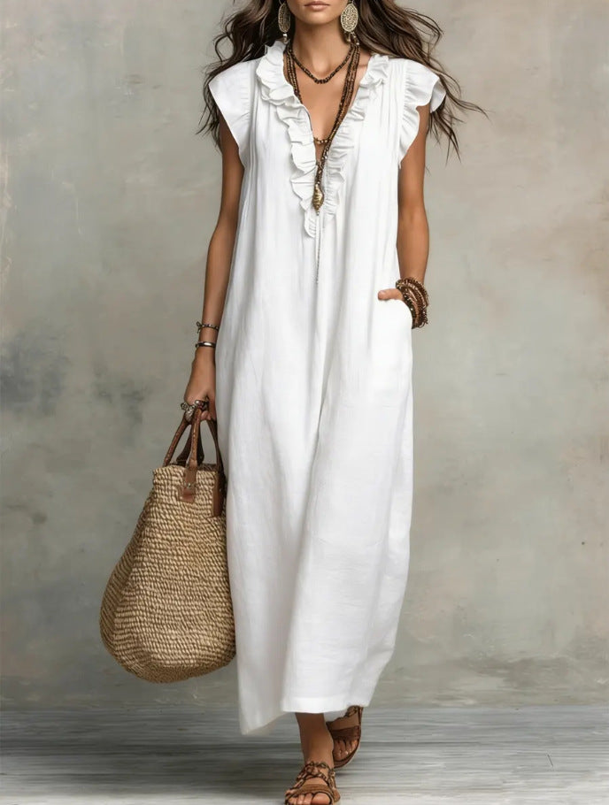 VESTIDO LARGO DE ESTILO BOHEMIO DE VERANO