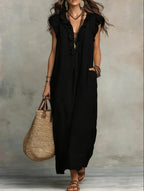 VESTIDO LARGO DE ESTILO BOHEMIO DE VERANO