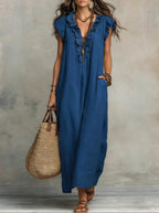 VESTIDO LARGO DE ESTILO BOHEMIO DE VERANO