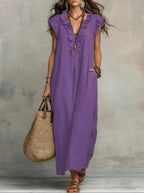 VESTIDO LARGO DE ESTILO BOHEMIO DE VERANO