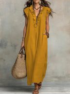 VESTIDO LARGO DE ESTILO BOHEMIO DE VERANO