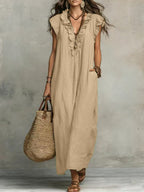 VESTIDO LARGO DE ESTILO BOHEMIO DE VERANO