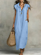 VESTIDO LARGO DE ESTILO BOHEMIO DE VERANO