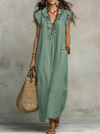 VESTIDO LARGO DE ESTILO BOHEMIO DE VERANO