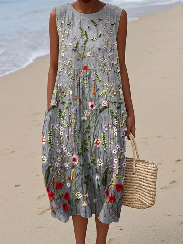 Cara | Vestido Midi Flor Silvestre