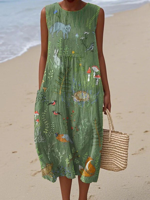 Hope | Vestido Midi Bosque