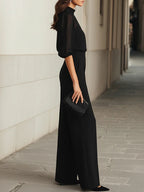 CONJUNTO 3 PIEZAS CON TOP TRANSPARENTE NEGRO, TOP INTERIOR Y PANTALÓN
