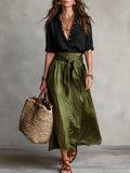 Vera | Conjunto de dos piezas: Top y falda midi