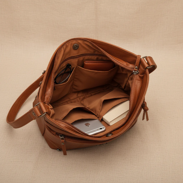 Lucia | Bolso de hombro de piel