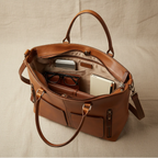 Alba | Bolso de cuero con doble bolsillo