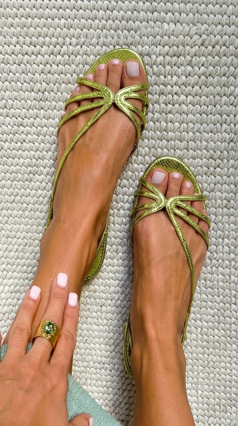 Ginevra | Elegantes Sandalias Doradas