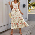 Vestido Maxi Floral sin Mangas
