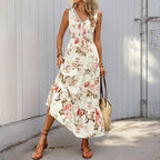 Vestido Maxi Floral sin Mangas
