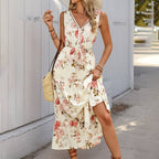Vestido Maxi Floral sin Mangas