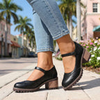 ZAPATOS DE TACÓN CON TIRA EN T