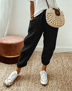 💕 ÚLTIMO DÍA - 50% DE DESCUENTO 💕 PANTALONES CASUALES DE ALGODÓN Y LINO PARA MUJER