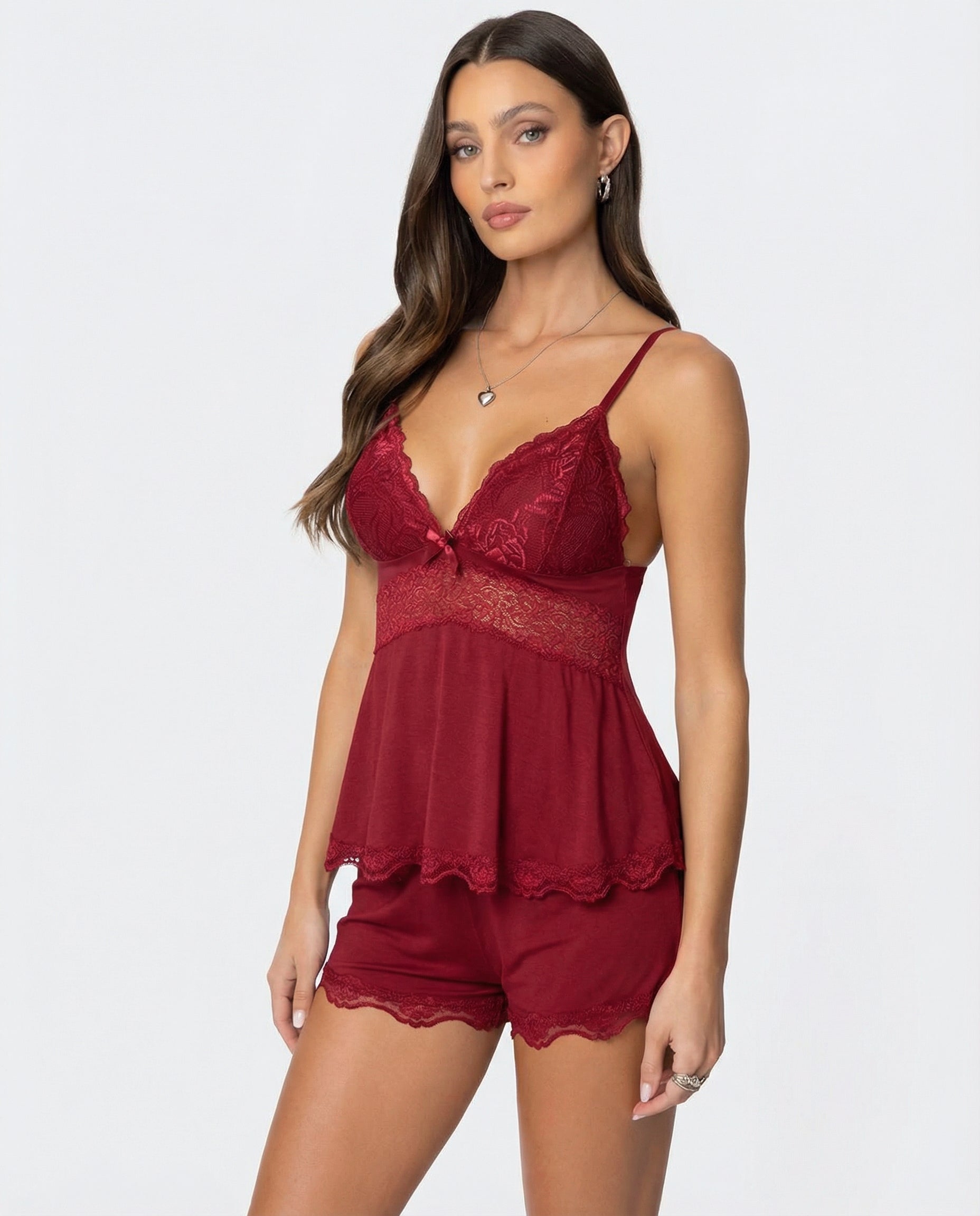 CONJUNTO DE ENCAJE BESO DE MEDIANOCHE