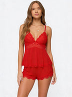 CONJUNTO DE ENCAJE BESO DE MEDIANOCHE