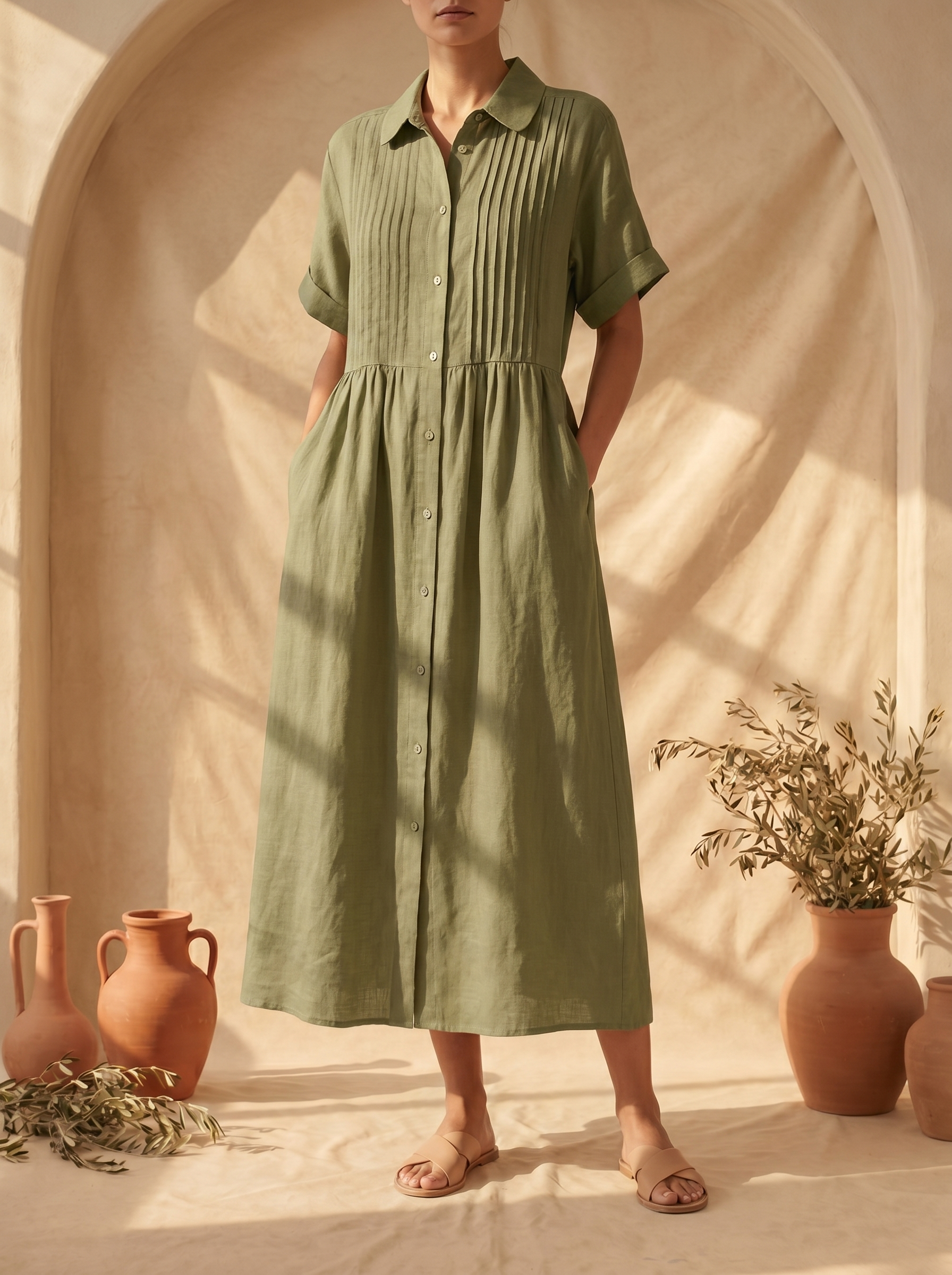 Lysandra | Vestido camisero ligero de verano