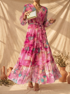 Hazel | Vestido cruzado con estampado floral